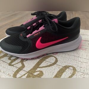 Nike Kids Black and Pink Running Sneakers